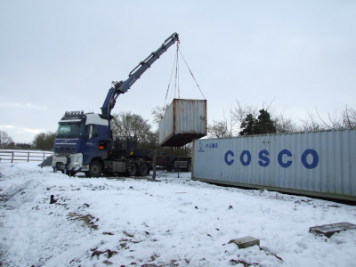 New containers arriving on site February 2020