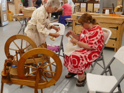 Spinning at a craft day
