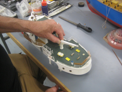 Model boat repair