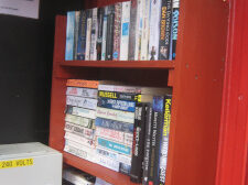 Book shelves for Debenham phonebox